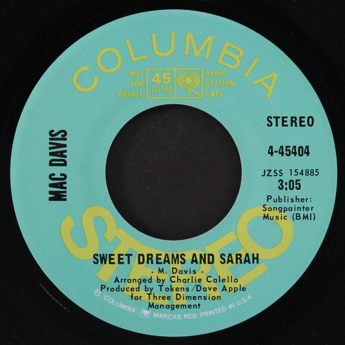 sweet dreams and sarah by MAC DAVIS
