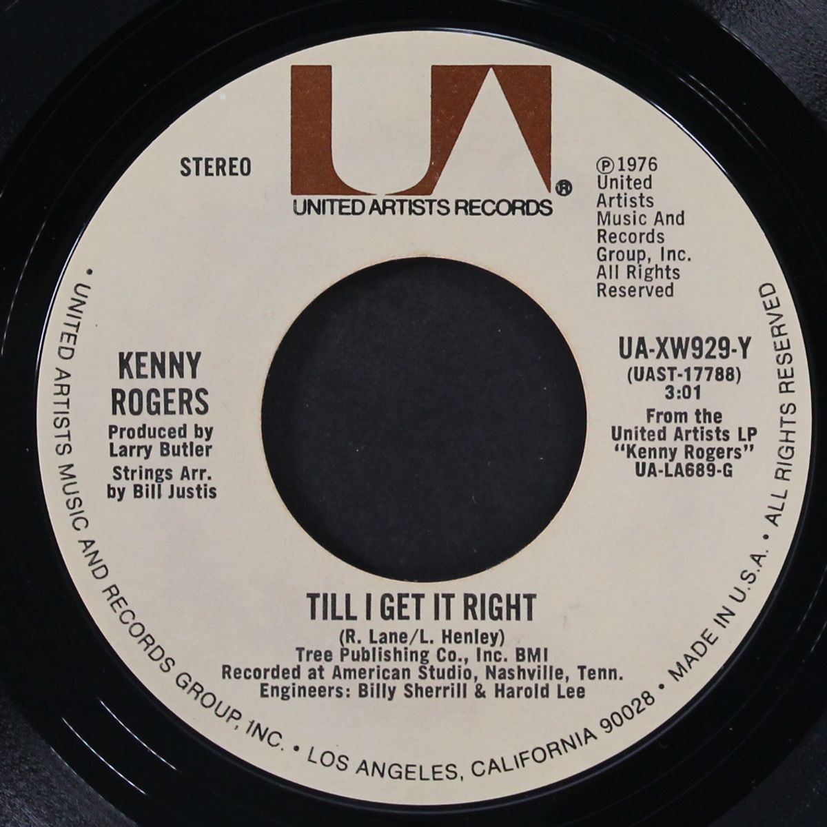 lucille / till i get it right by KENNY ROGERS