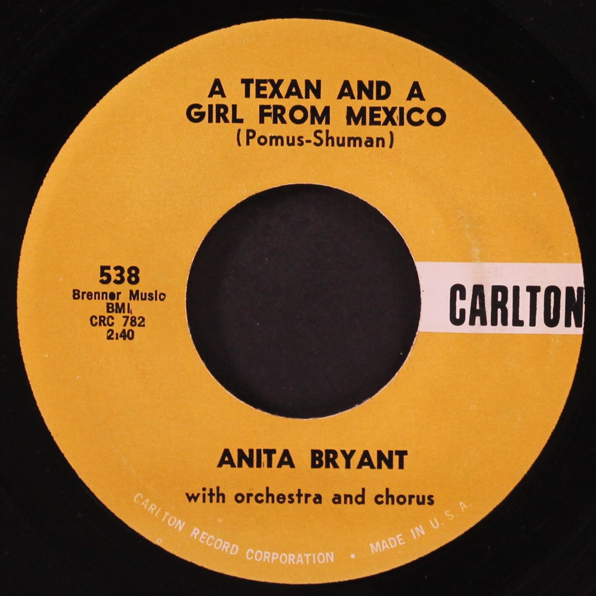 a texan and a girl from mexico by ANITA BRYANT