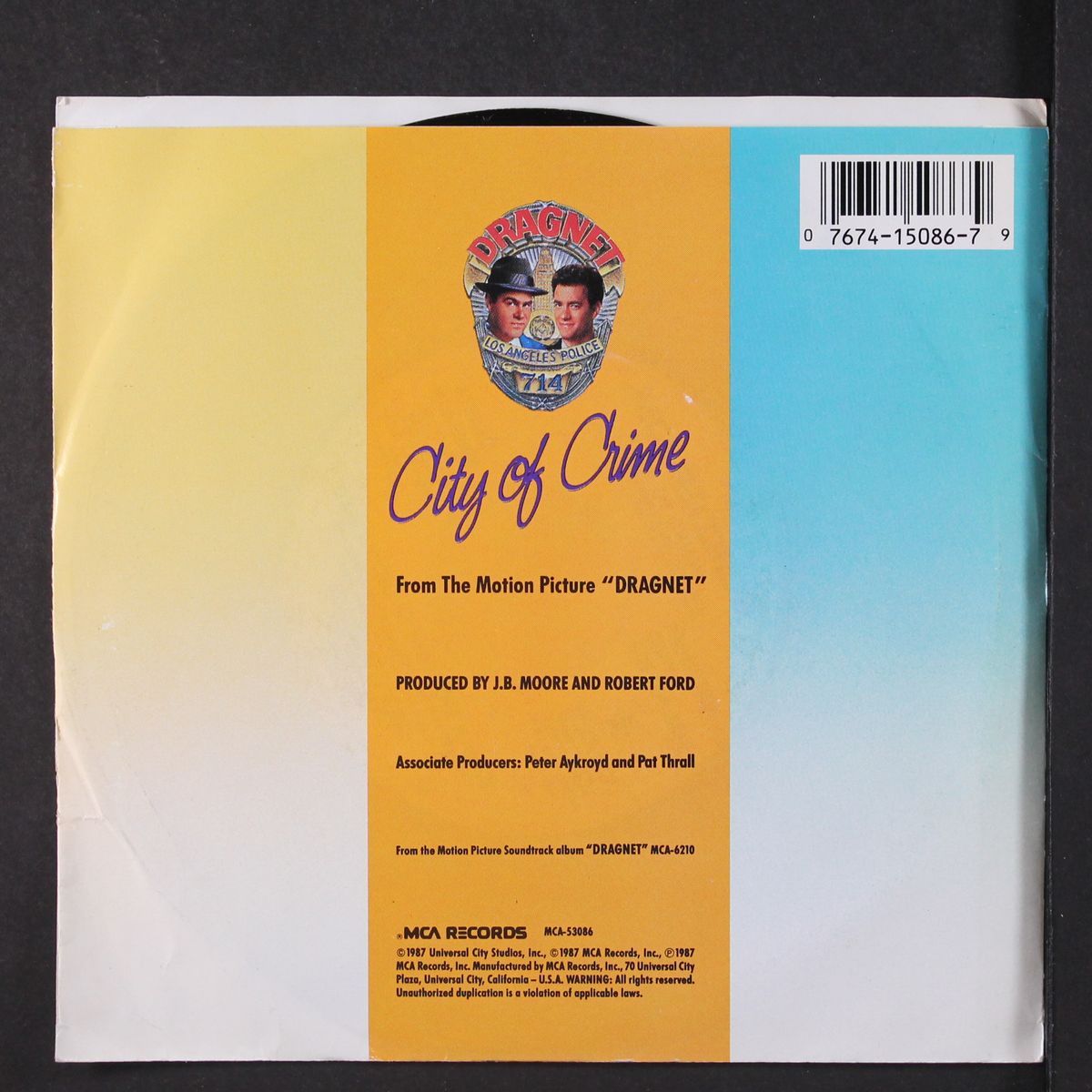 city of crime by DAN AYKROYD & TOM HANKS