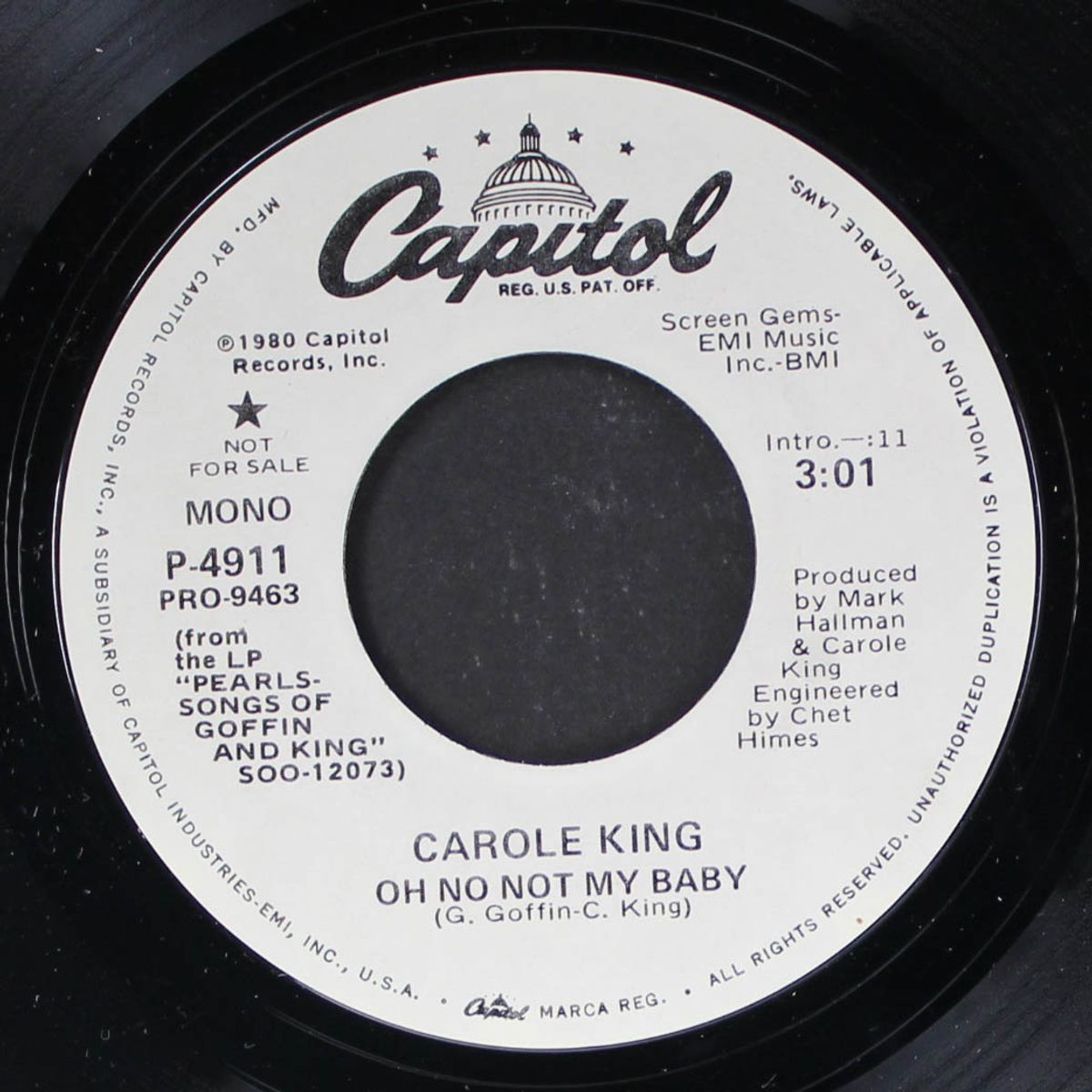 oh no not my baby / mono by CAROLE KING
