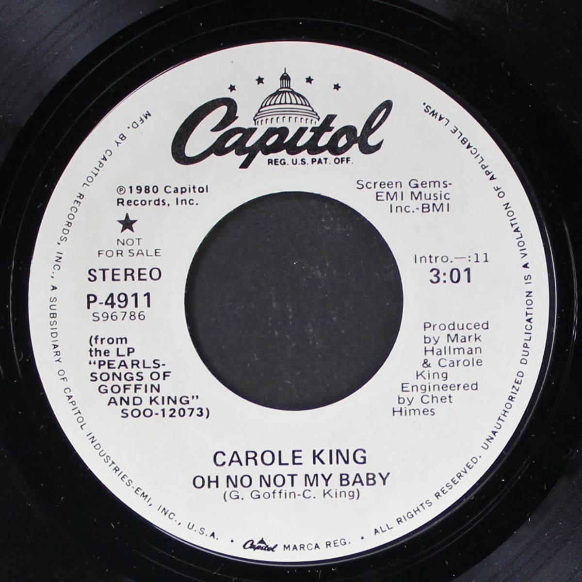 oh no not my baby / mono by CAROLE KING