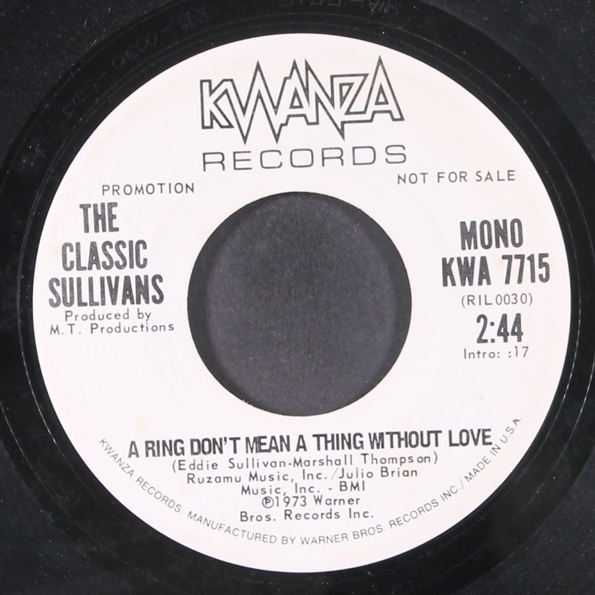 a ring don't mean a thing / mono by CLASSIC SULLIVANS