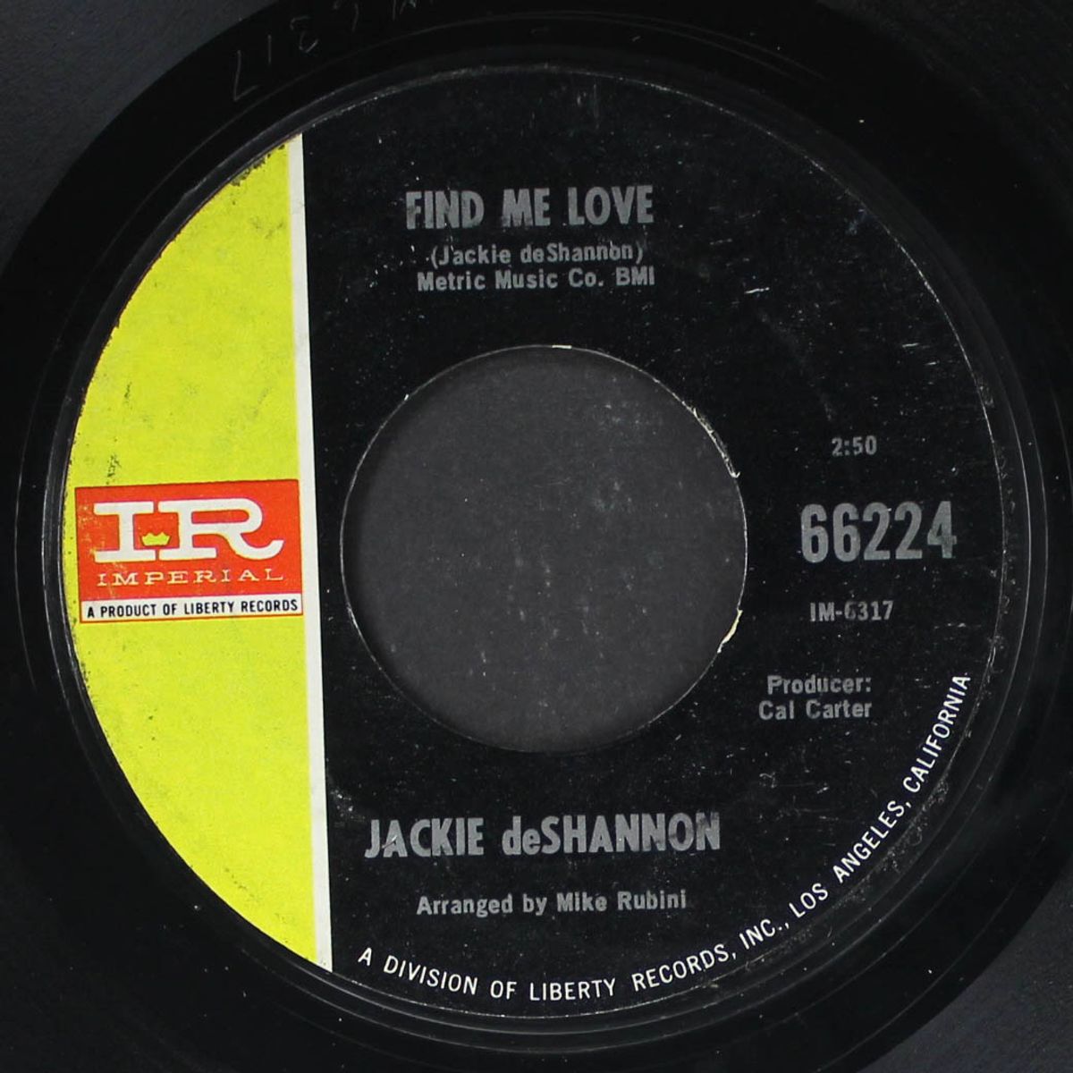 find me love / come on down by JACKIE DE SHANNON