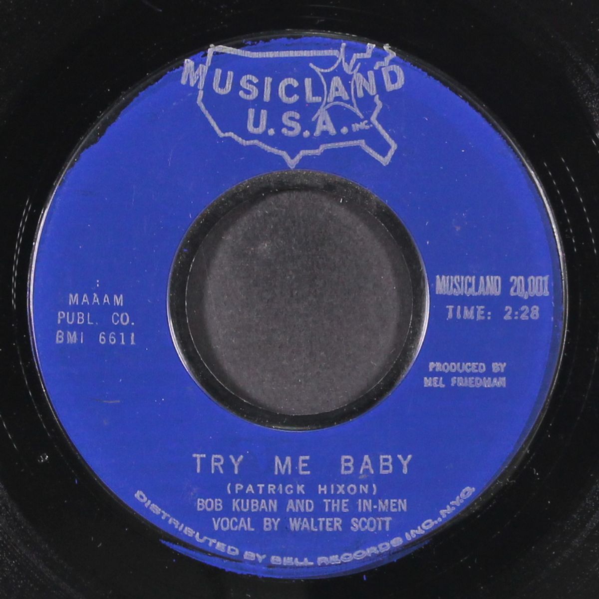 the cheater / try me baby by BOB KUBAN & IN-MEN