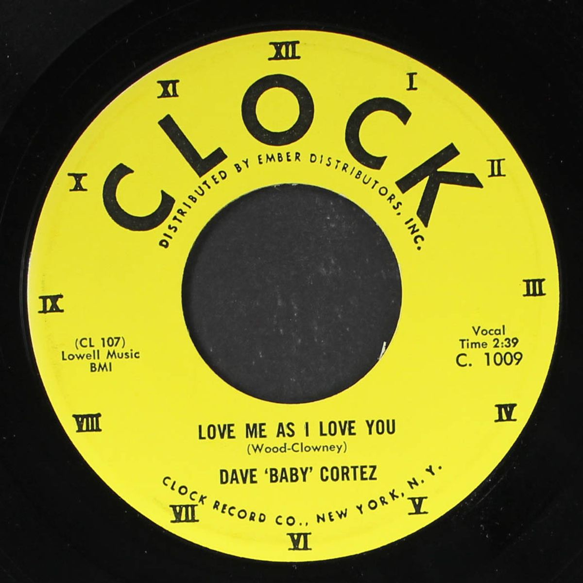 the happy organ / love me as i love you by DAVE 'BABY' CORTEZ