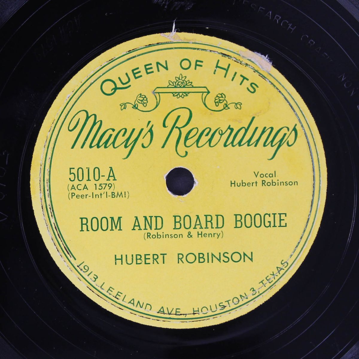 room and board boogie / bad luck & trouble by HUBERT ROBINSON