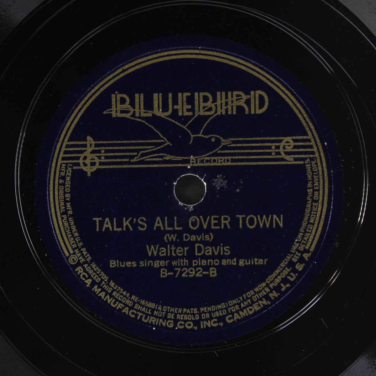 guiding rod / talk's all over town by WALTER DAVIS