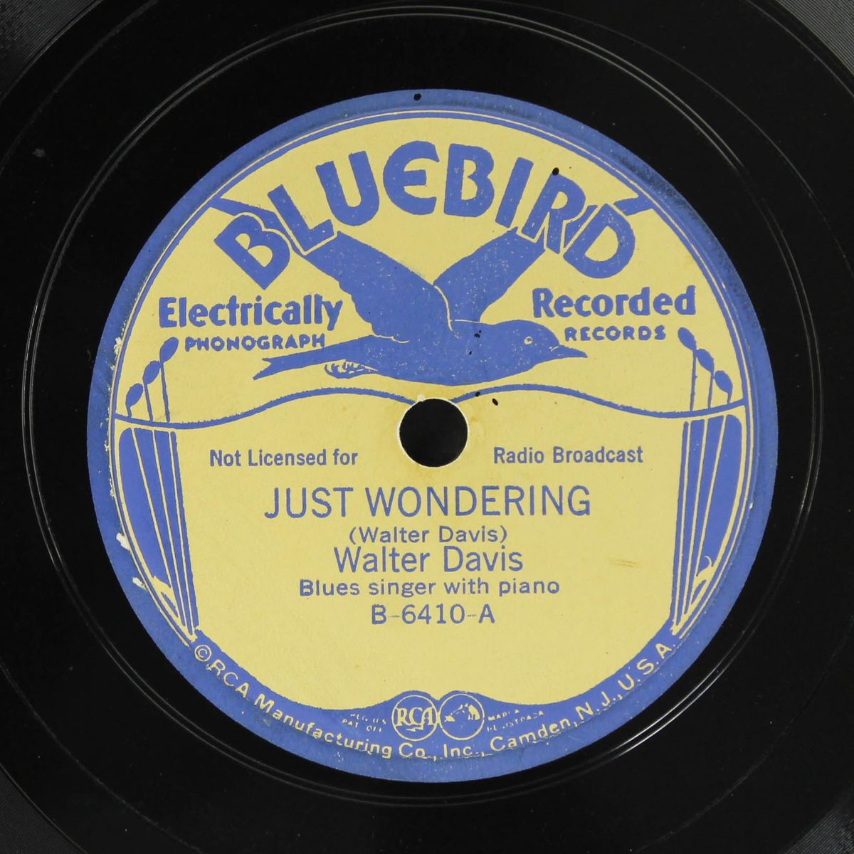 falllin' rain / just wondering by WALTER DAVIS