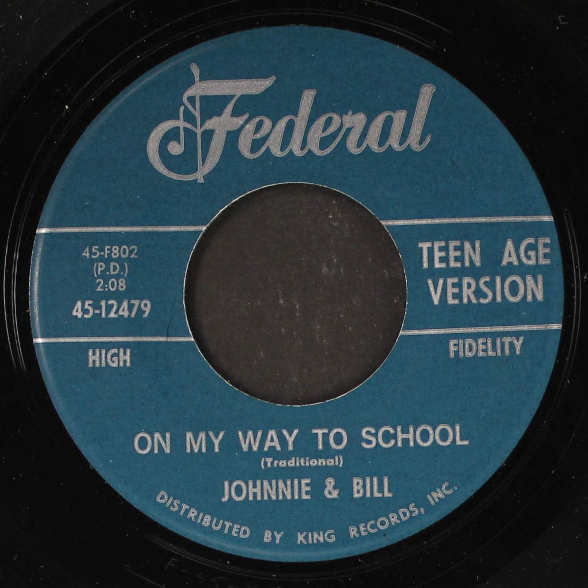 on my way to school / teen age version by JOHNNIE & BILL