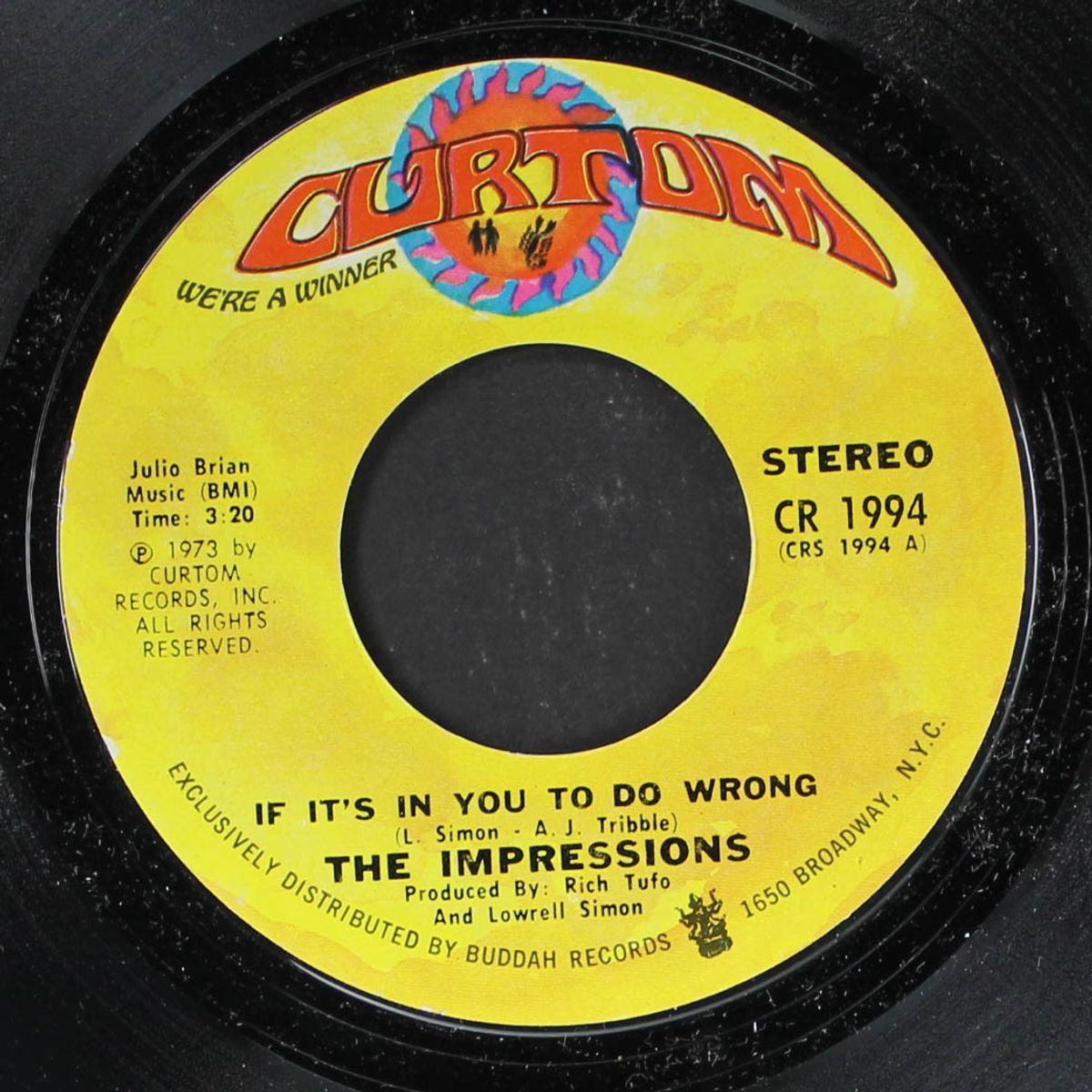if it's in you to do wrong / times have changed by IMPRESSIONS