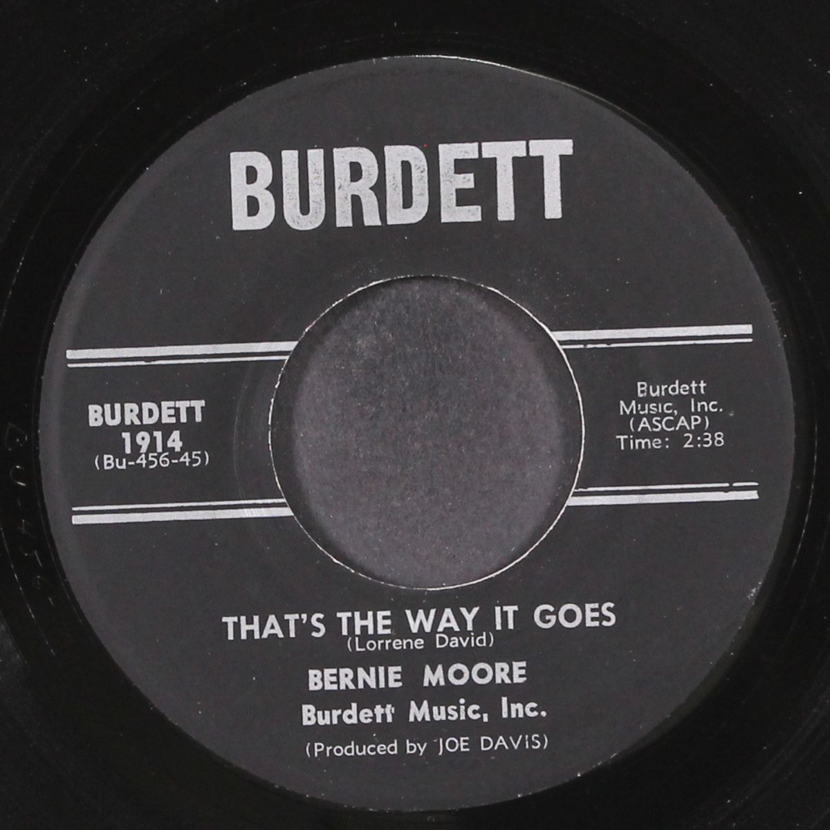 i wanna be loved to death / that's the way it goes by BERNIE MOORE