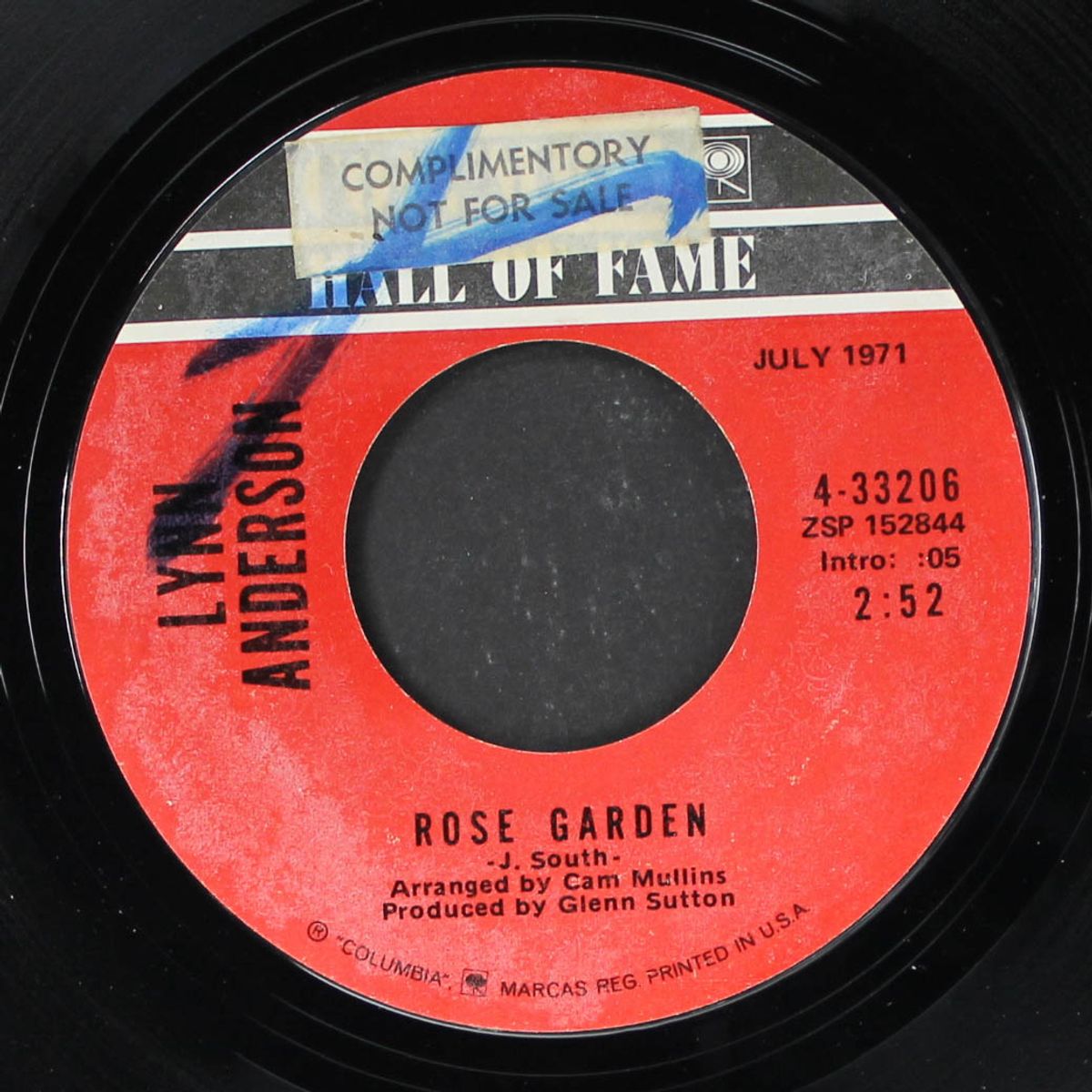 rose garden / you're my man by LYNN ANDERSON