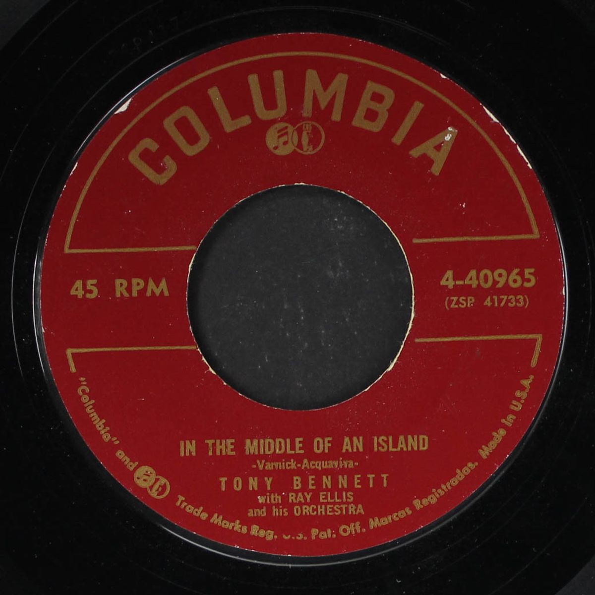 in the middle of an island by TONY BENNETT