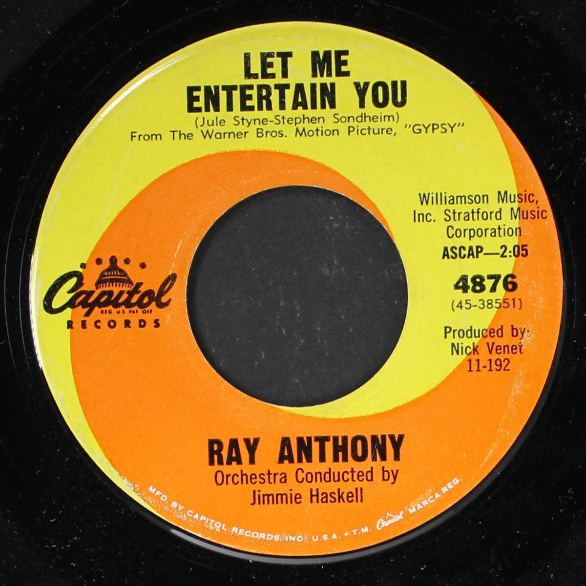 let me entertain you / the wishing star by RAY ANTHONY