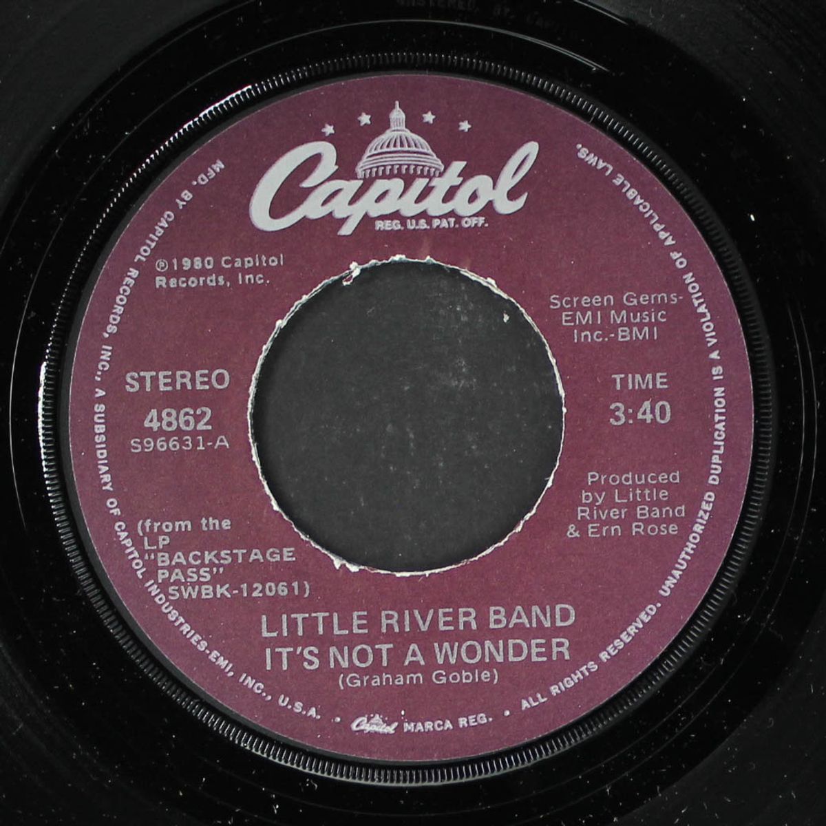 it's not a wonder / man on the run by LITTLE RIVER BAND