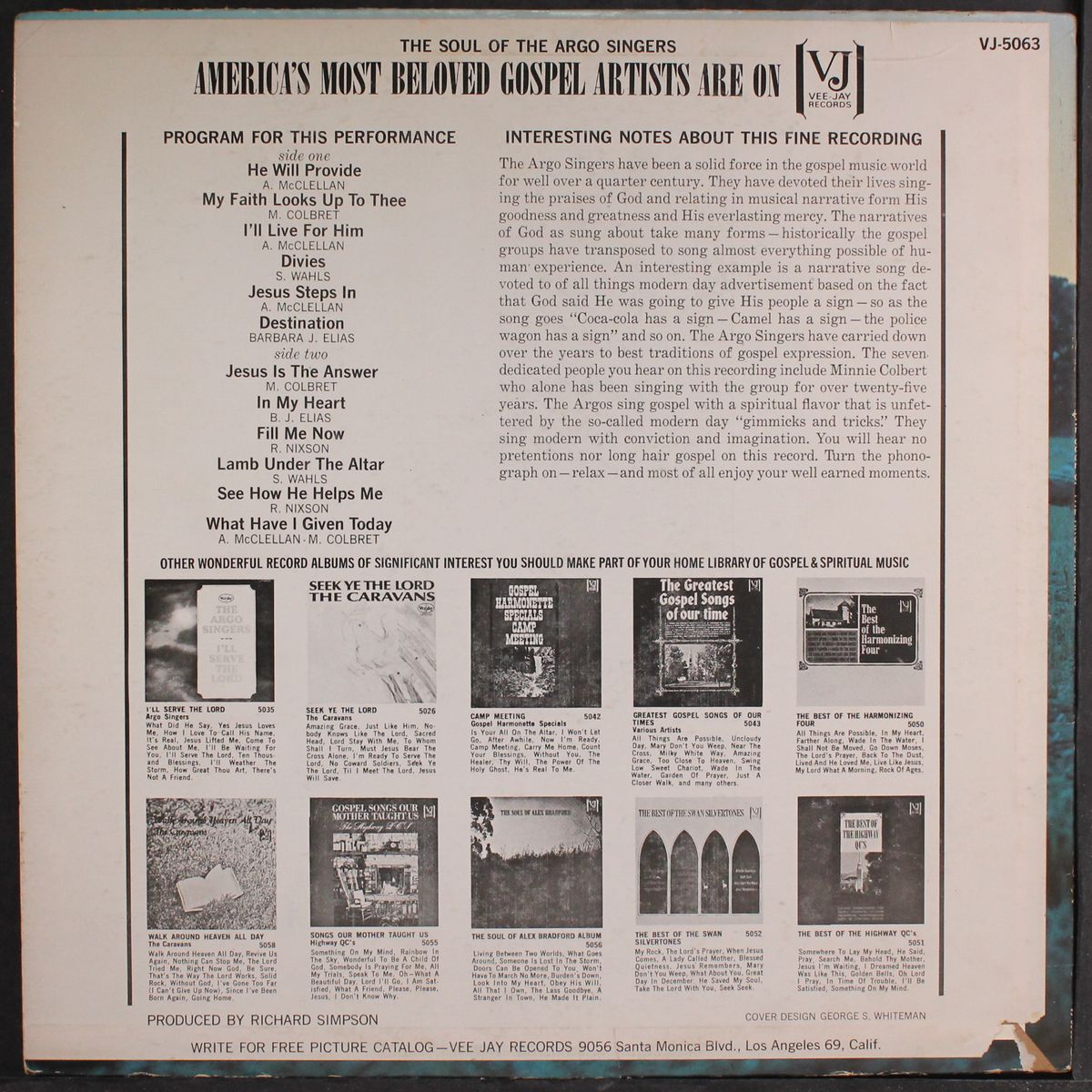 the soul of the argo singers by ARGO SINGERS
