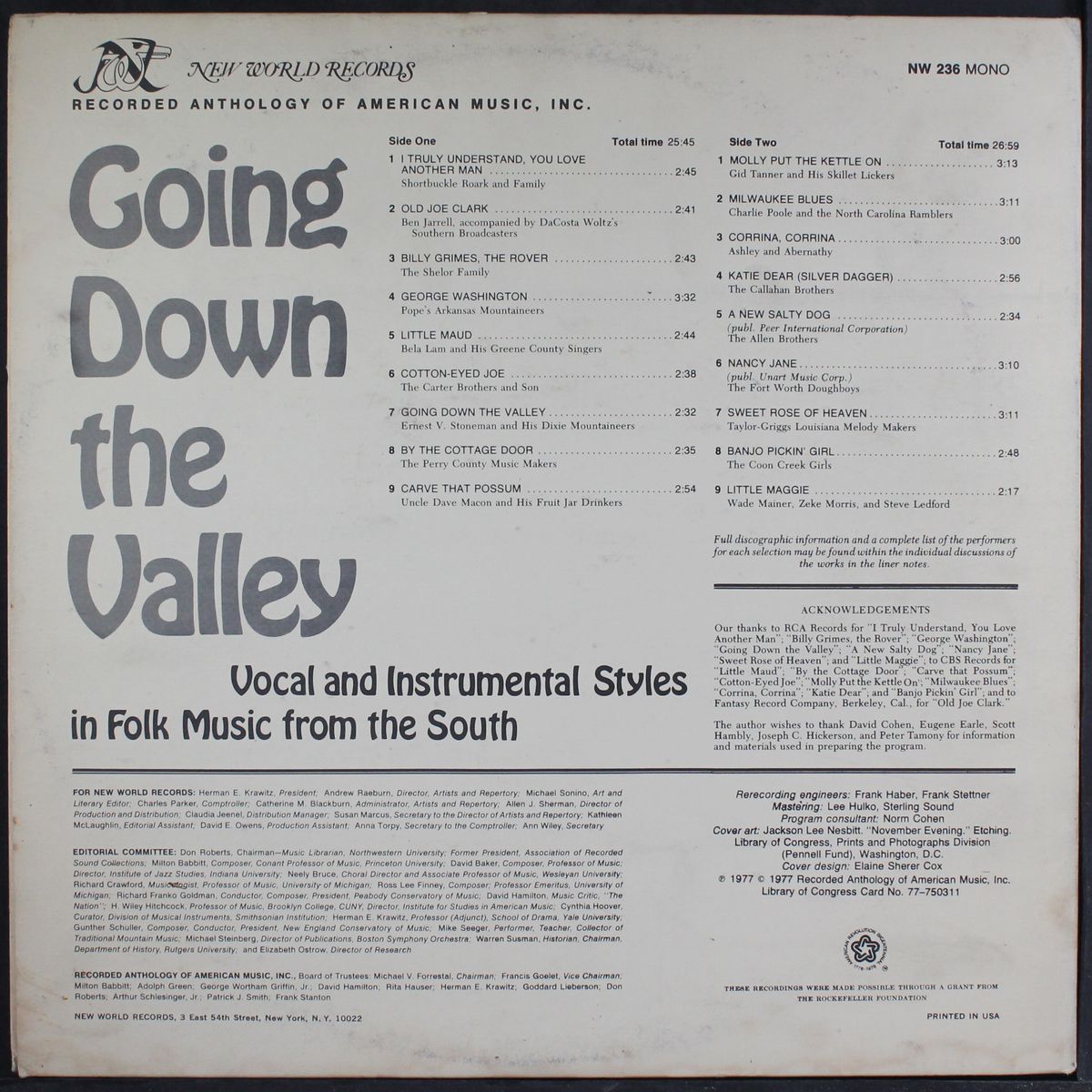 going down the valley by VARIOUS