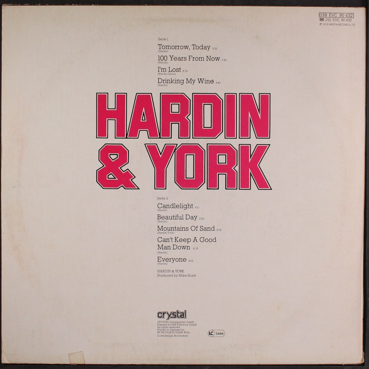 tomorrow today by HARDIN & YORK