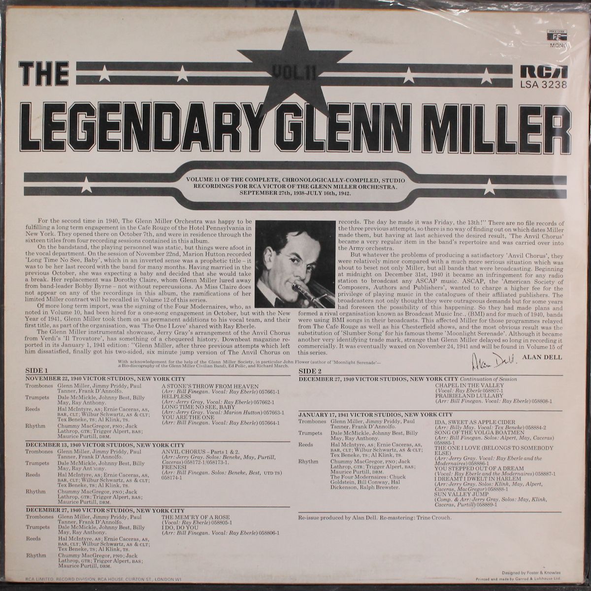 the legendary vol. 11 by GLEN MILLER