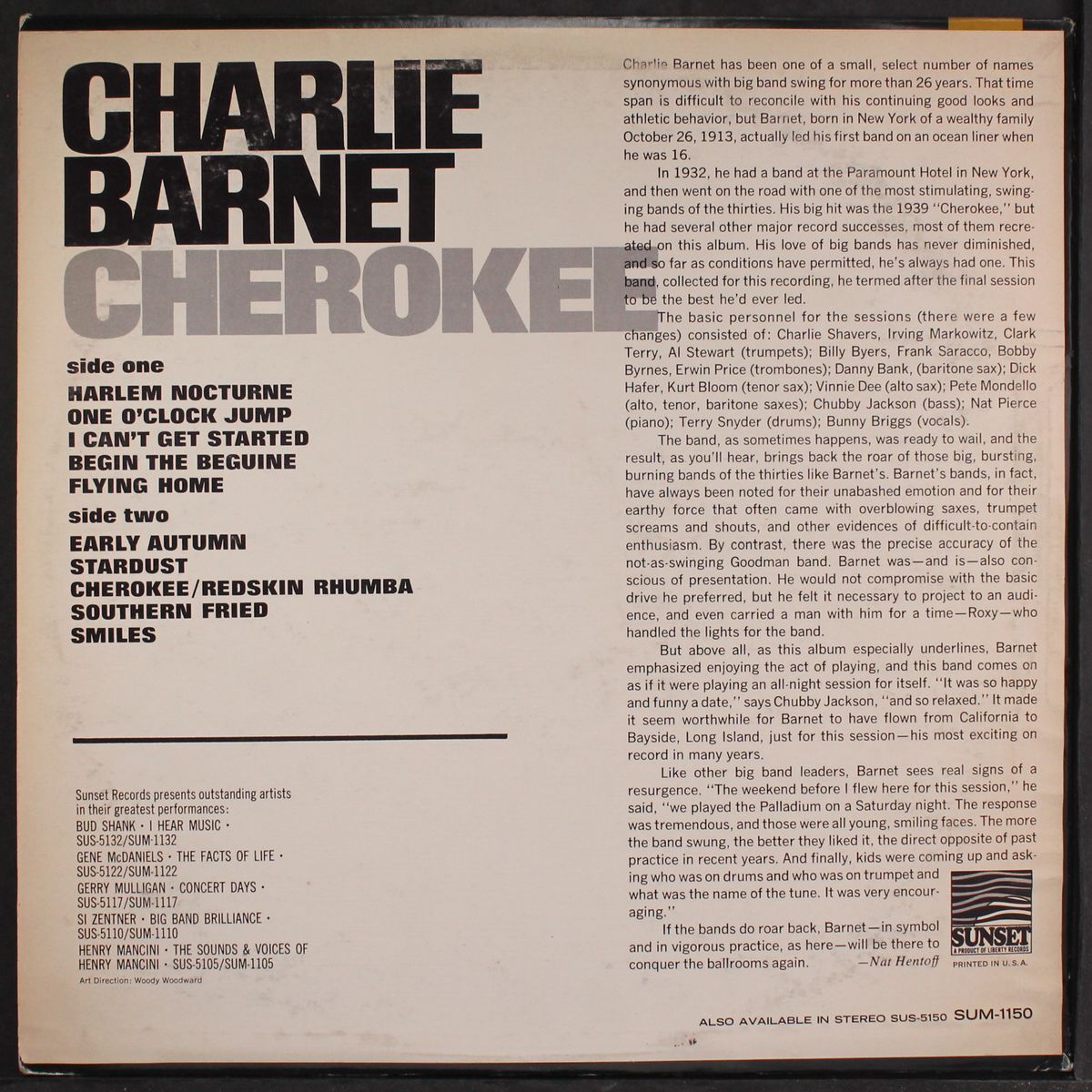 cherokee by CHARLIE BARNET