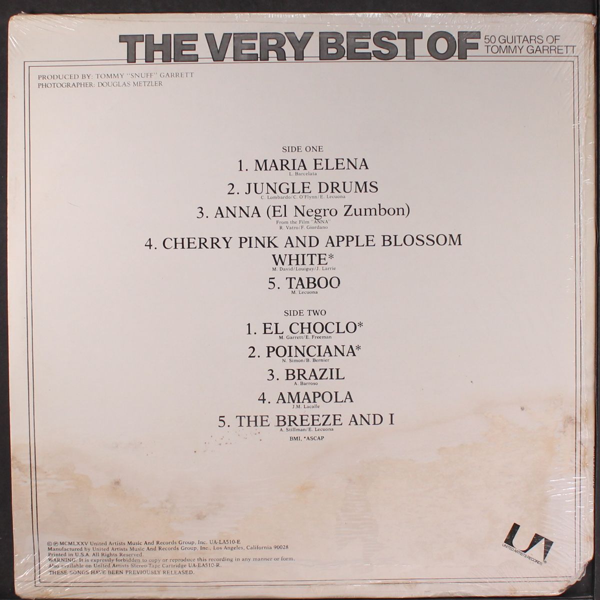 maria elena very best of by 50 GUITARS OF TOMMY GARRETT