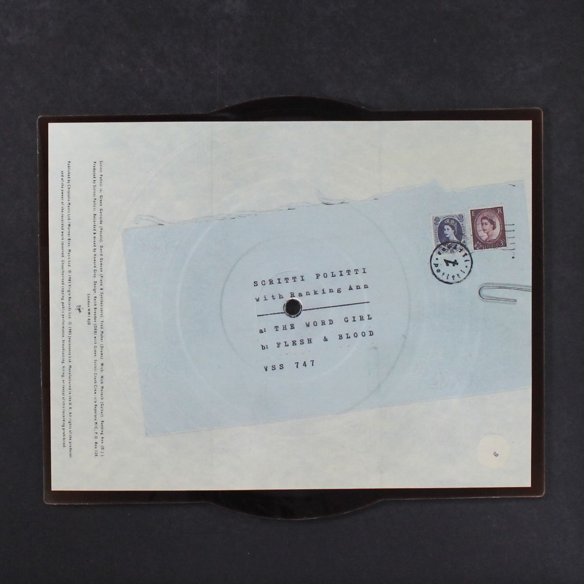 the word girl / flesh & blood by SCRITTI POLITTI