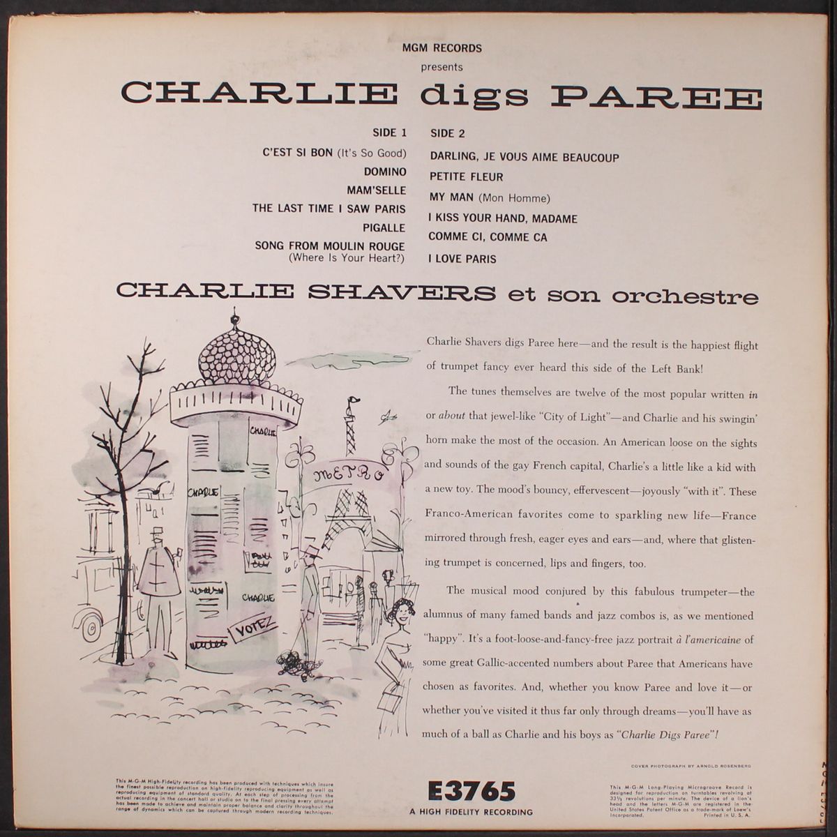 charlie digs paree by CHARLIE SHAVERS