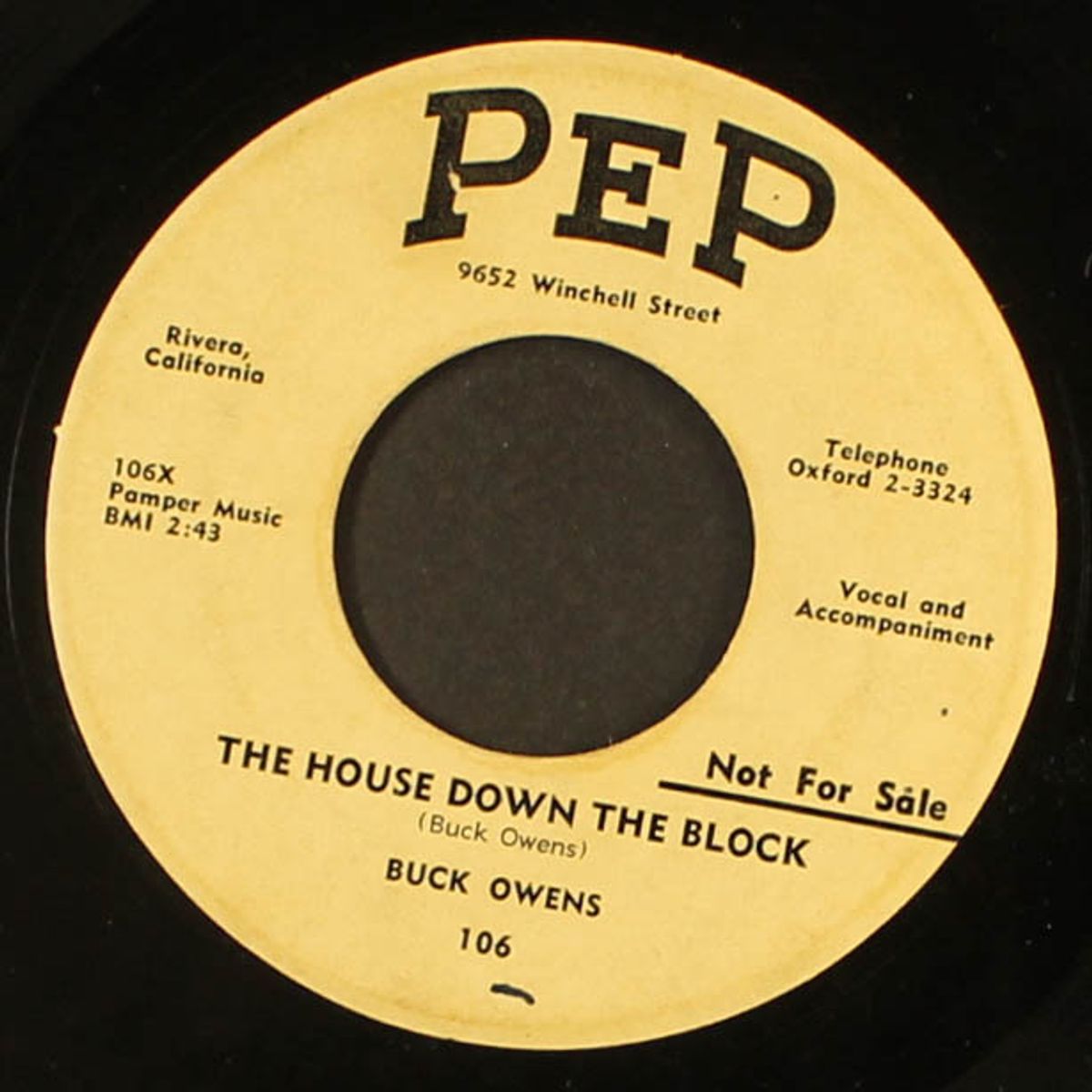 right after the dance / the house down the block by BUCK OWENS