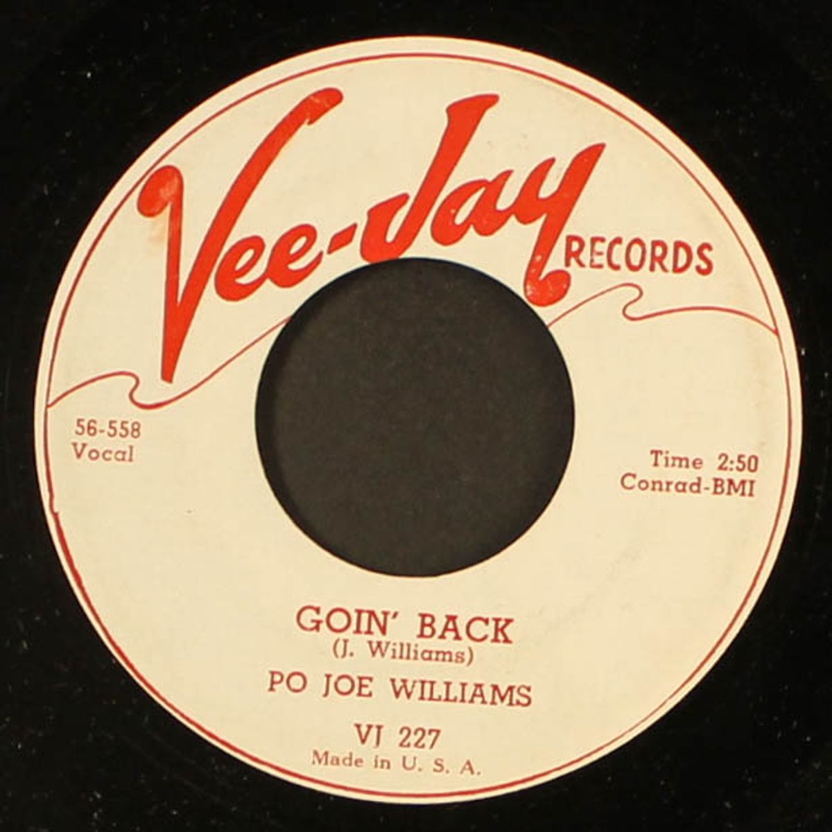 my baby left / goin' back by PO JOE WILLIAMS