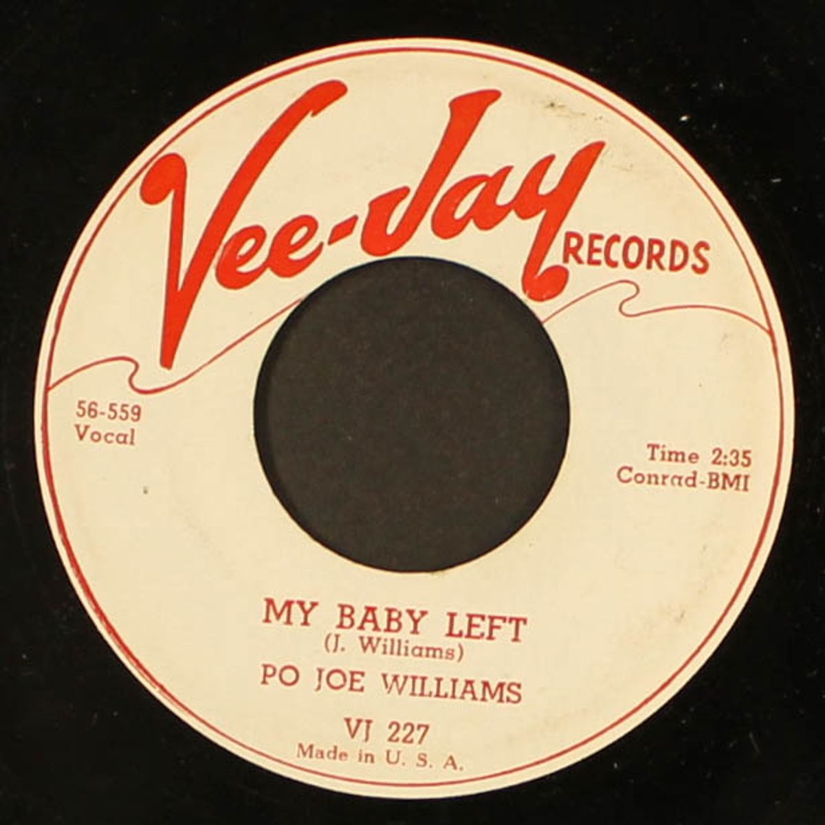 my baby left / goin' back by PO JOE WILLIAMS