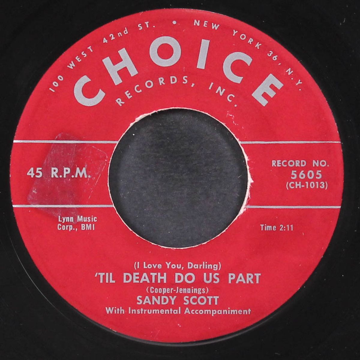 mister big / 'til death do us part by SANDY SCOTT