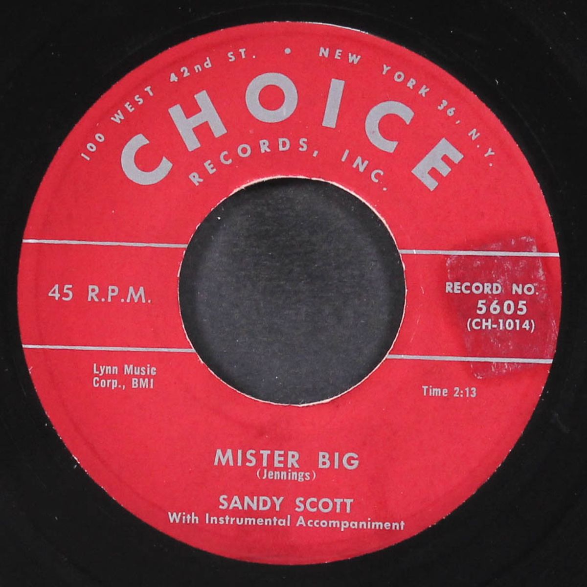 mister big / 'til death do us part by SANDY SCOTT