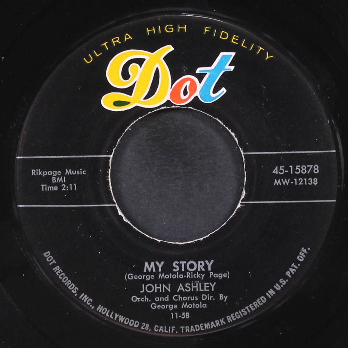 my story / let the good times roll by JOHN ASHLEY