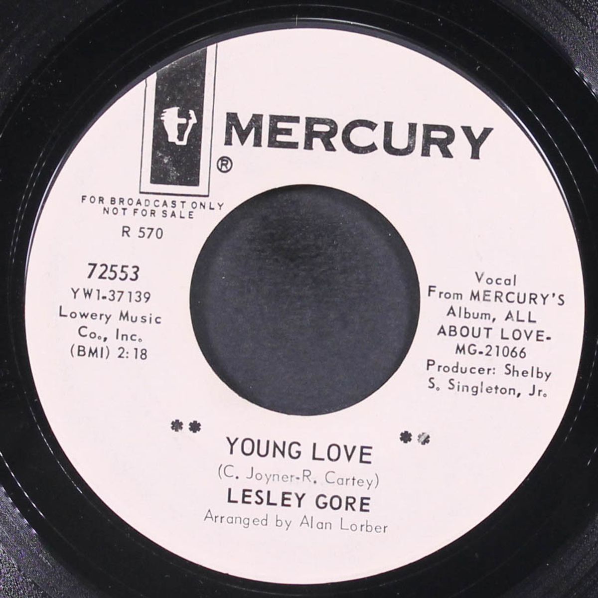 young love / i just don't know if i can by LESLEY GORE