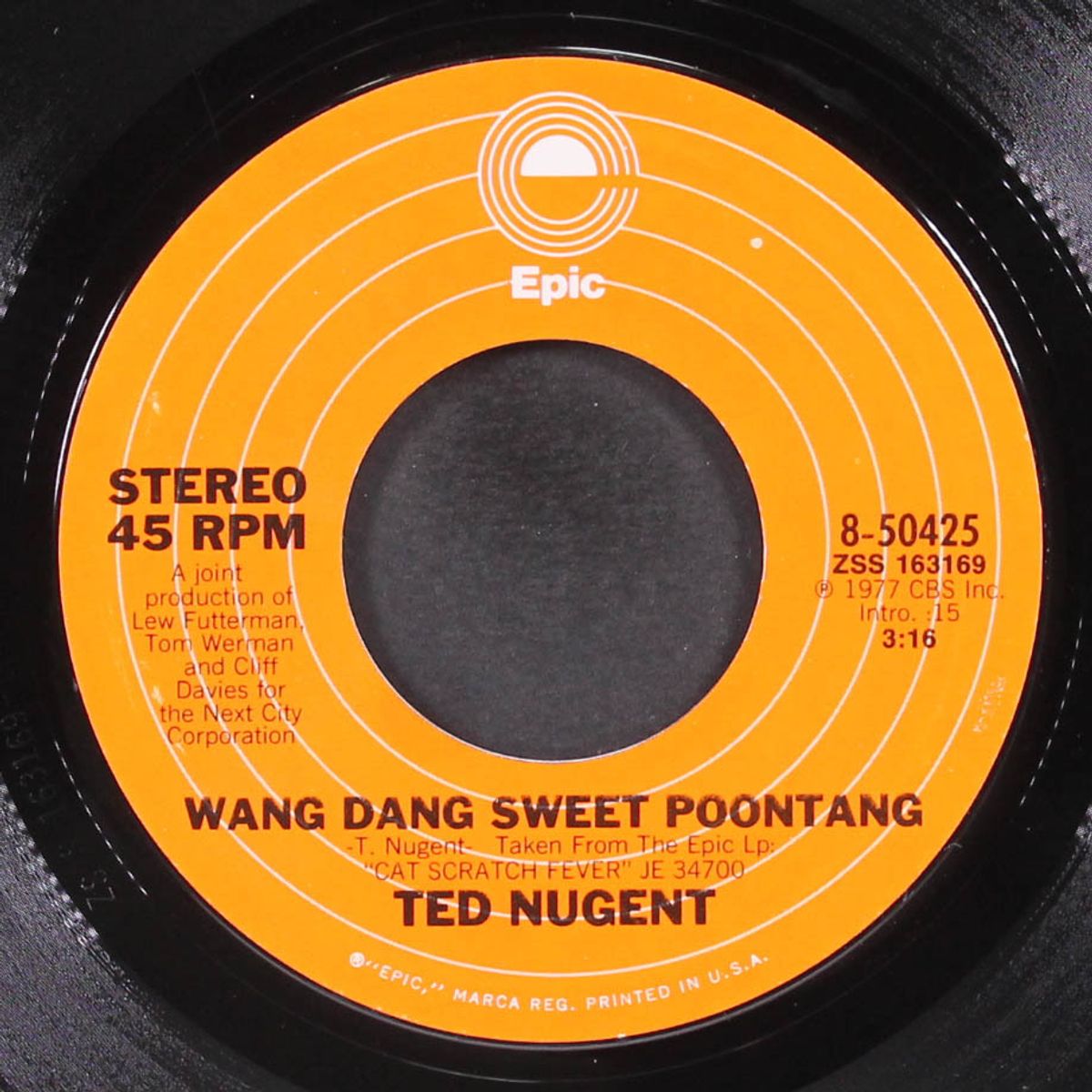 cat scratch fever / wand dang sweet poontang by TED NUGENT