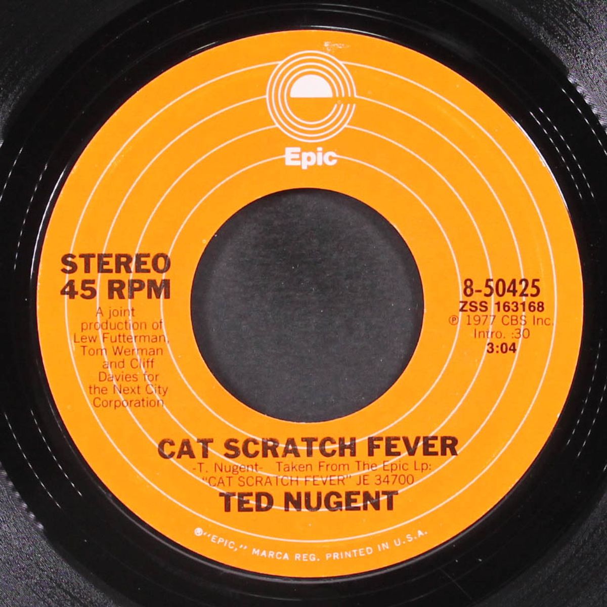cat scratch fever / wand dang sweet poontang by TED NUGENT