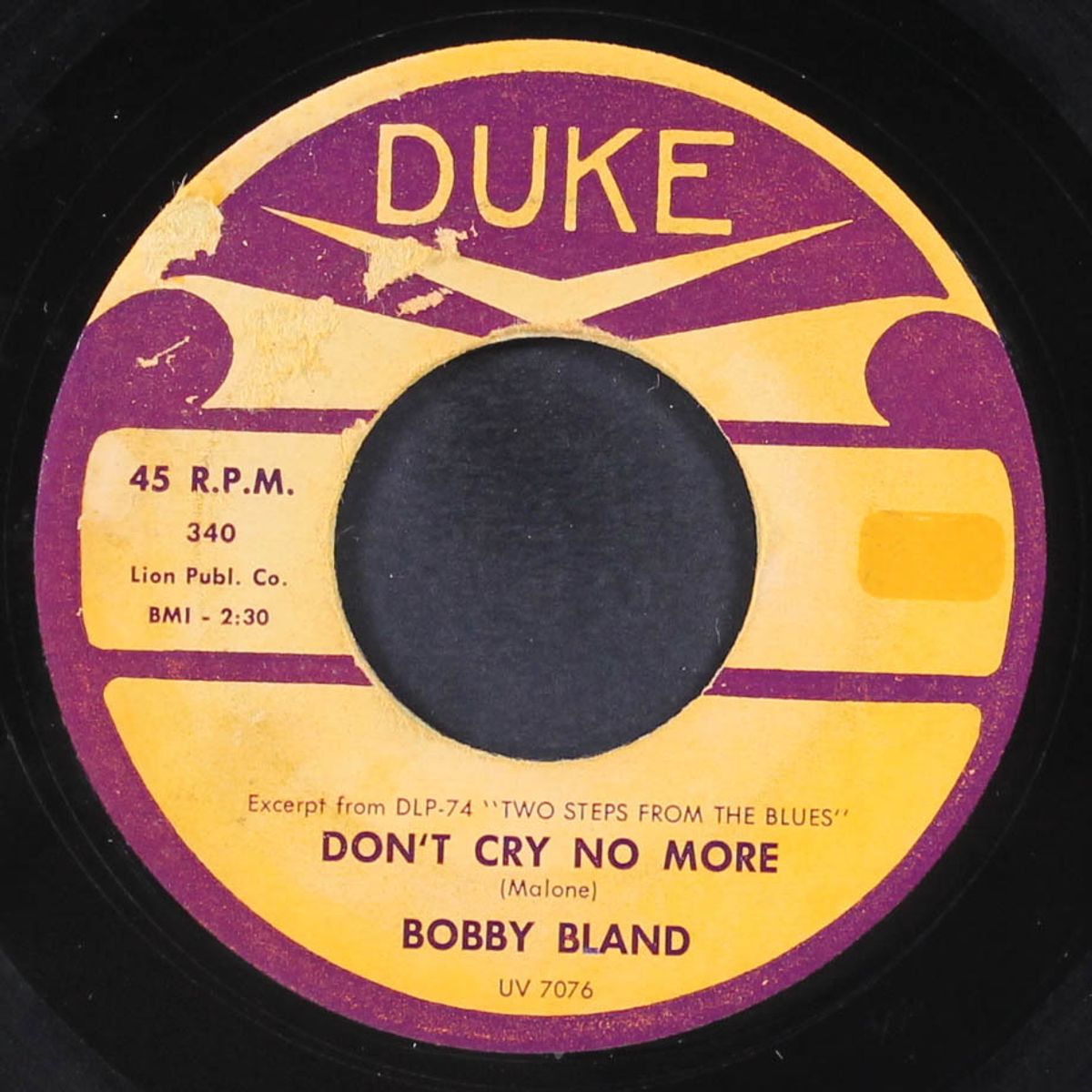 saint james infirmary / don't cry no more by BOBBY BLAND