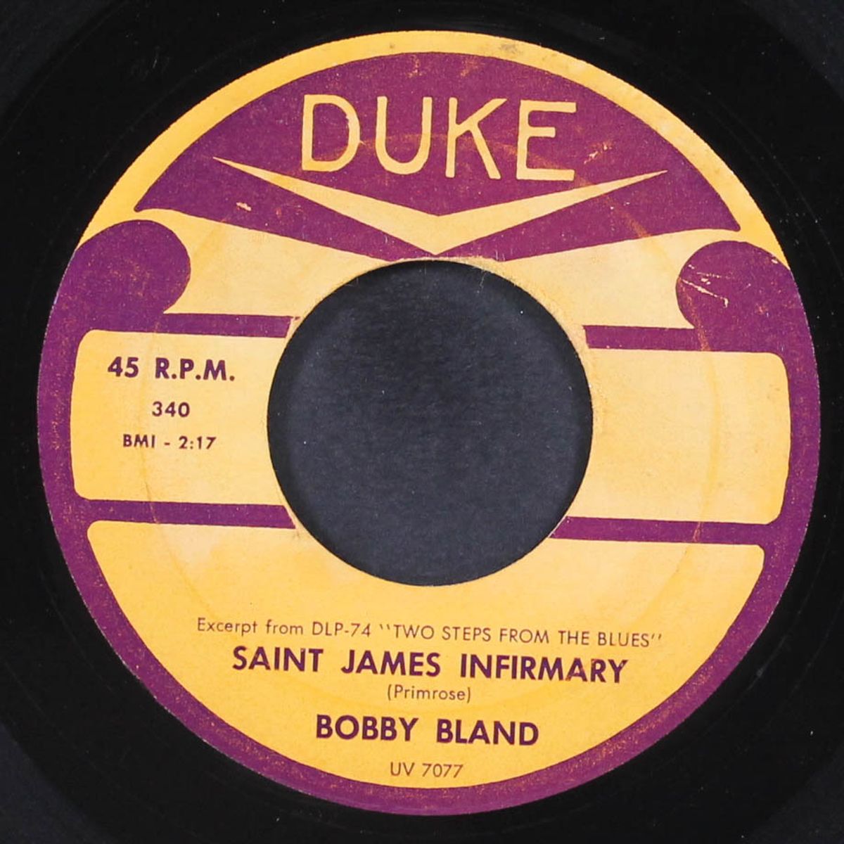 saint james infirmary / don't cry no more by BOBBY BLAND