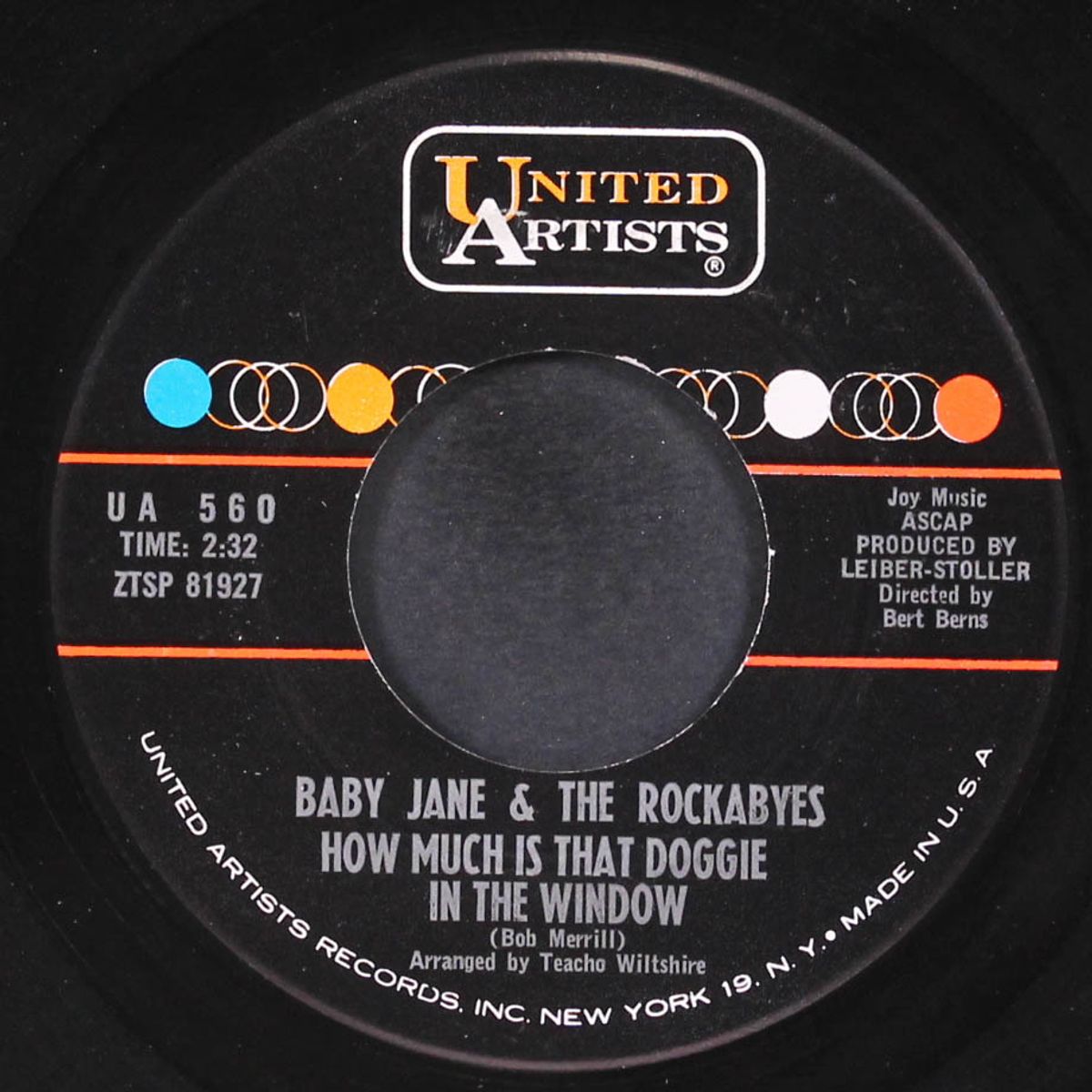 how much is that doggie in the window / my boy john by BABY JANE & ROCKABYES