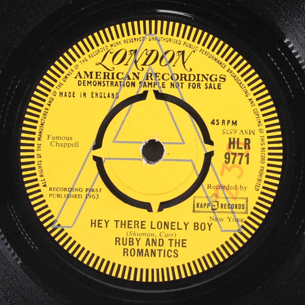 hey there lonely boy / not a moment too soon by RUBY & ROMANTICS