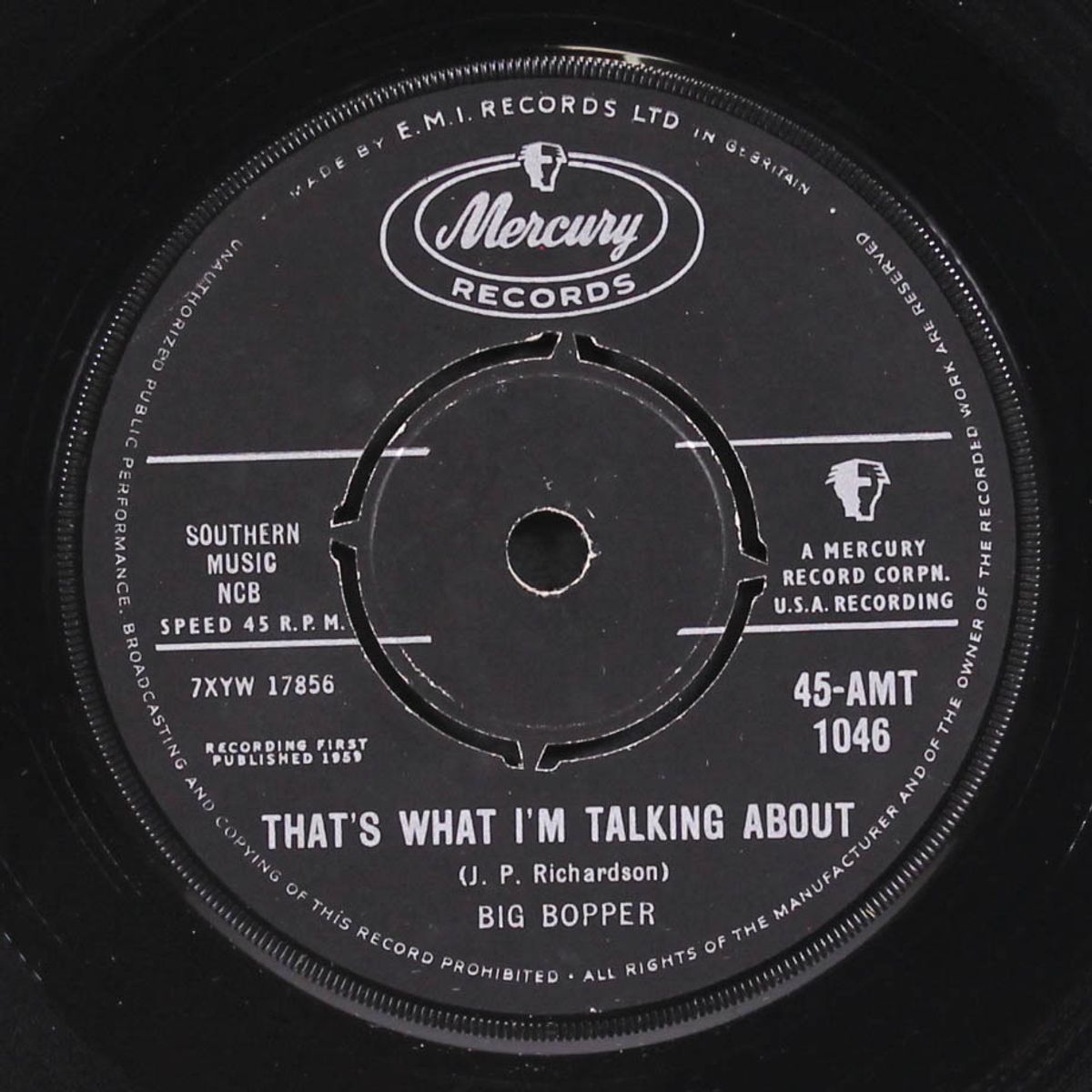 it's the truth, ruth / that's what i'm talking about by BIG BOPPER