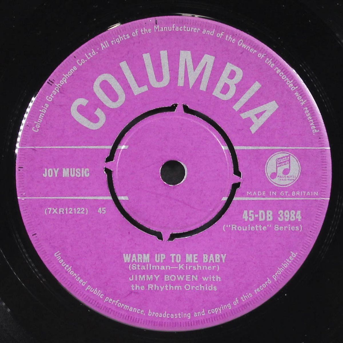 warm up to me baby / i trusted you by JIMMY BOWEN