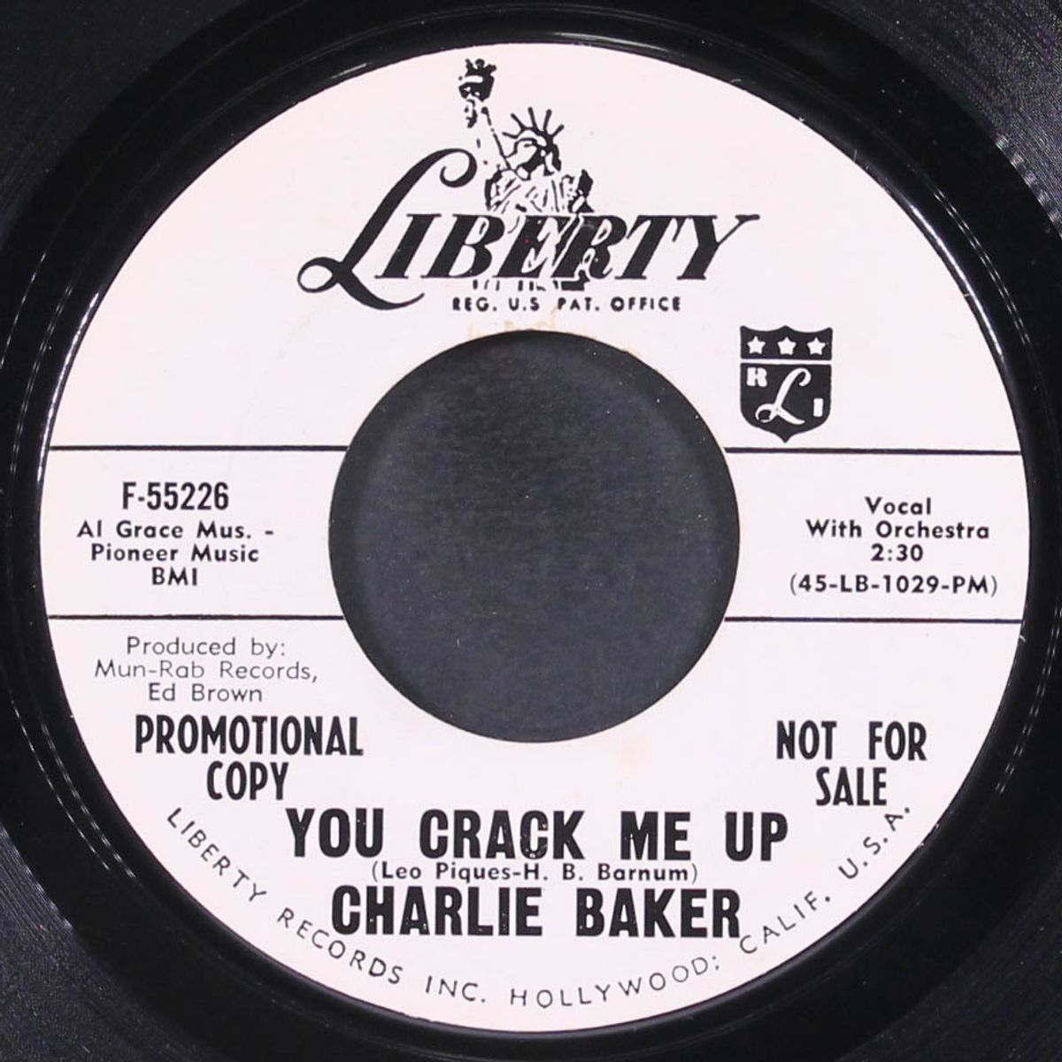 you crack me up / star of wonder by CHARLIE BAKER