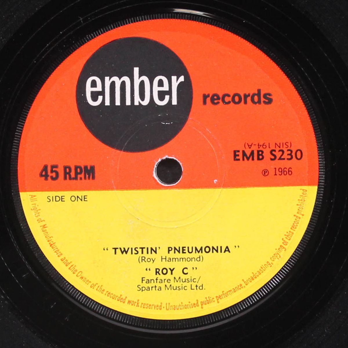 twistin' pneumonia by ROY C