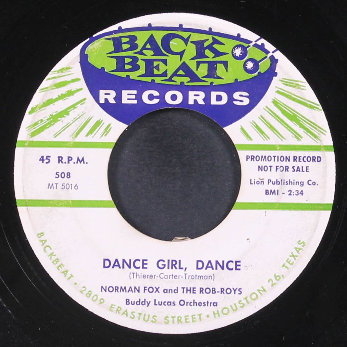 dance girl, dance / my dearest one by NORMAN FOX & ROB ROYS