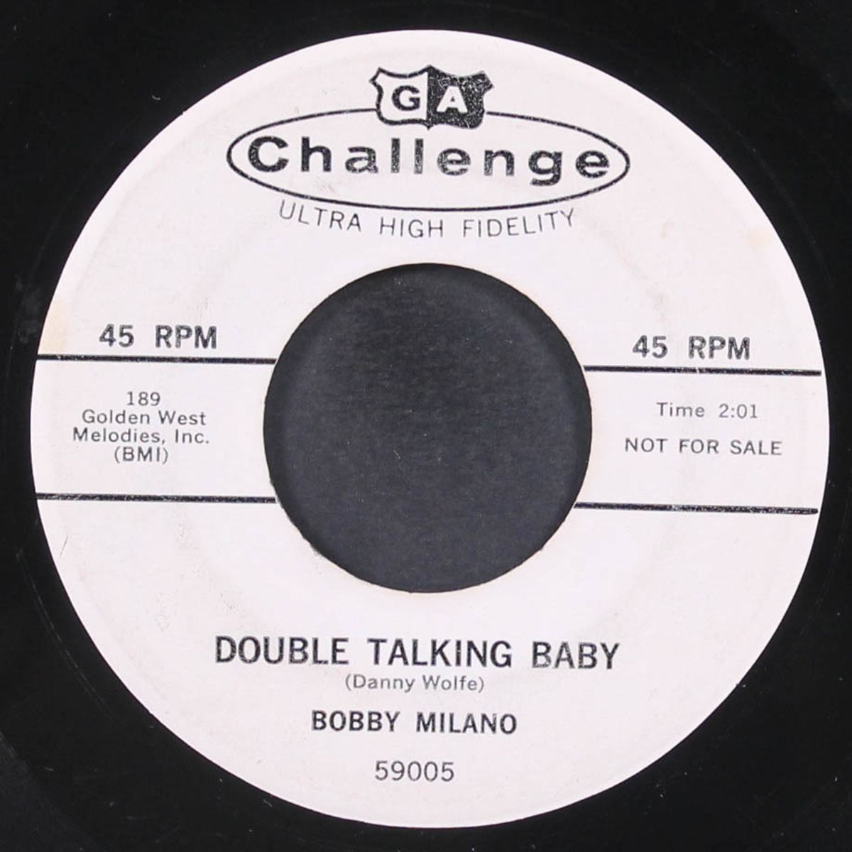 life begins at four o'clock / double talking baby by BOBBY MILANO