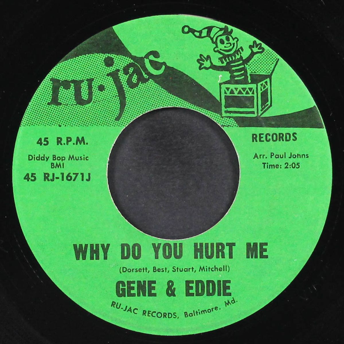 why do you hurt me by GENE & EDDIE