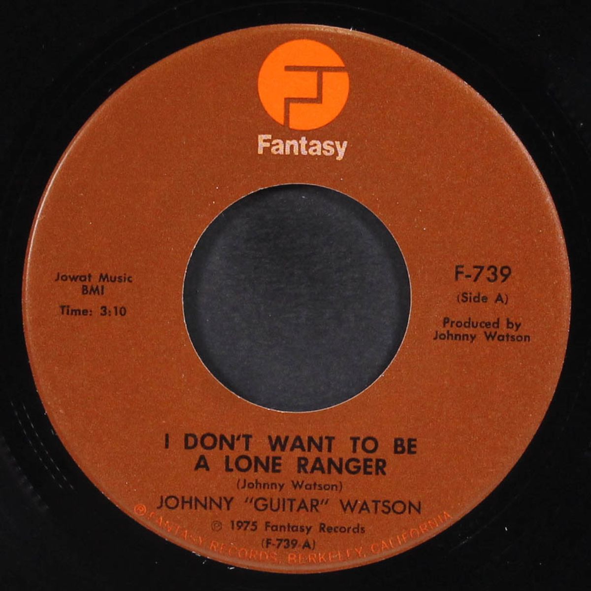 i don't want to be a lone ranger / you can stay but the noise must go by JOHNNY 'GUITAR' WATSON