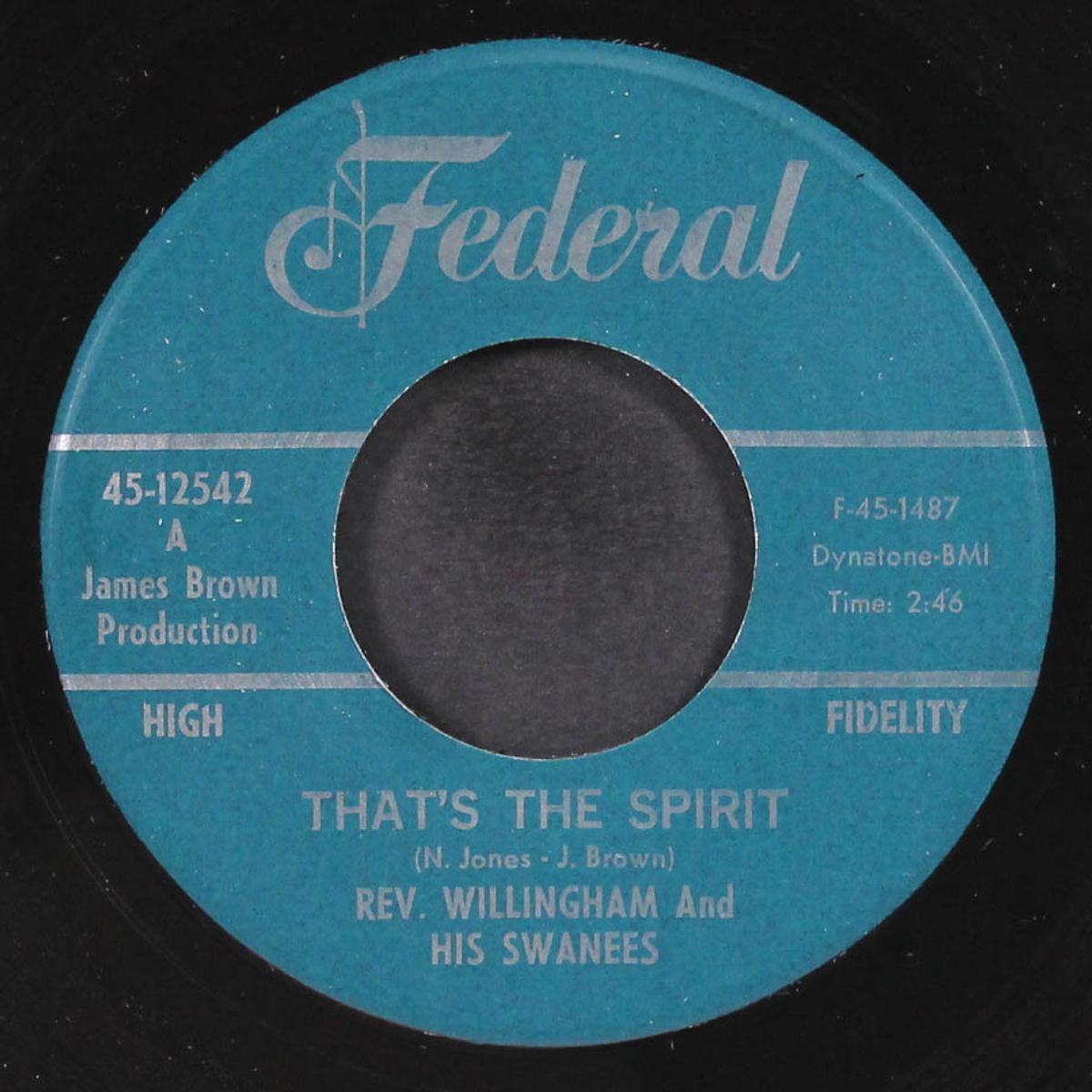that's the spirit / try me father by REV. WILLINGHAM & SWANEES